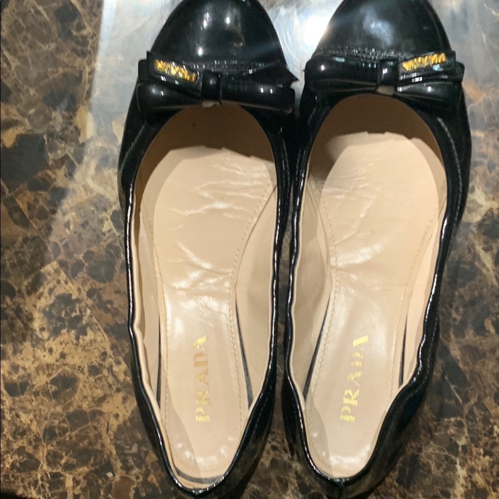Prada Women's Black Ballet Flats